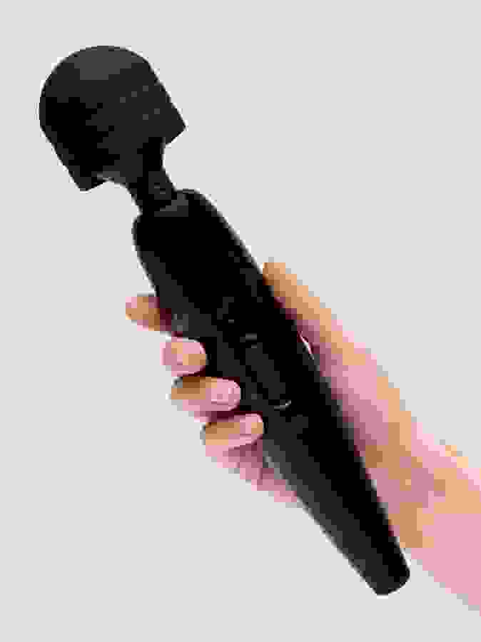 Magic Wand® Classic Extra Powerful Multispeed Rechargeable Wand Vibrator by Lovehoney, Black, hi-res